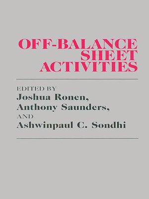cover image of Off-Balance Sheet Activities
